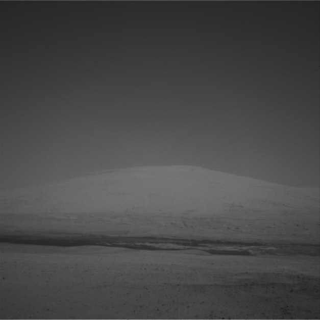 Photo: RAW image from Curiosity rover Sol 12. Credit: NASA/JPL