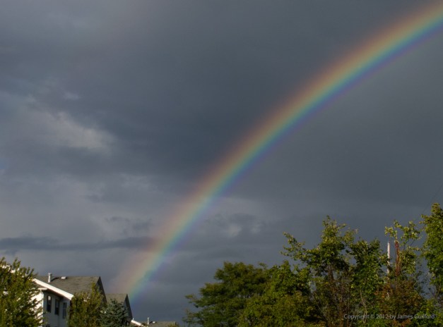Photo: Intense rainbow over Northeastern Ohio. Photo by James Guilford.