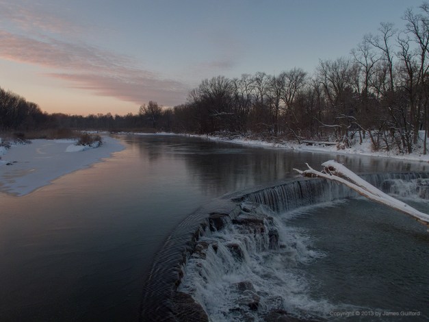 Photo: Cold dawn over water. Photo by James Guilford.