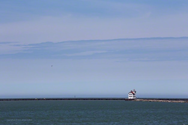 Photo: Lorain (Ohio) Light on a Blustery April Sunday by James Guilford.