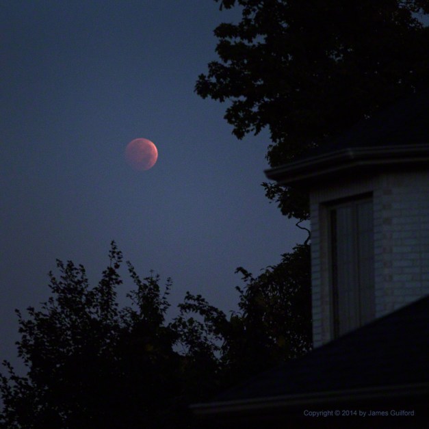 Photo: Total Lunar Eclipse, Oct. 8, 2014. Photo by James Guilford.