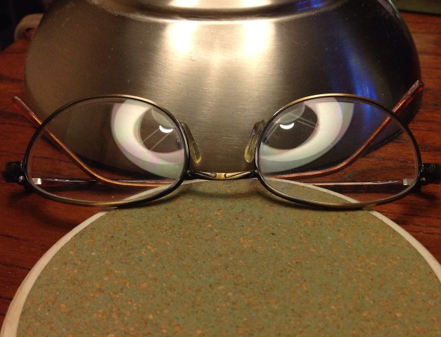 Photo: Eyeglasses with reflections. Photo and copyright 2014 by James Guilford.