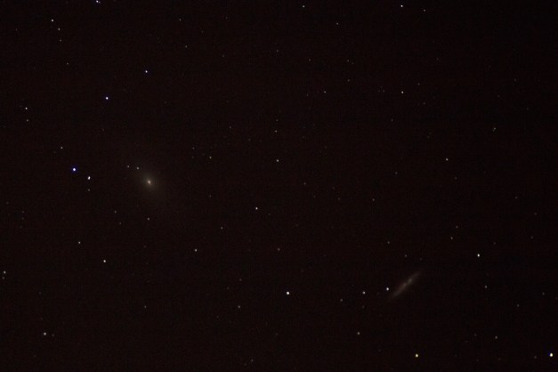 Photo: Star field with galaxies M81 & M82. Photo by James Guilford.