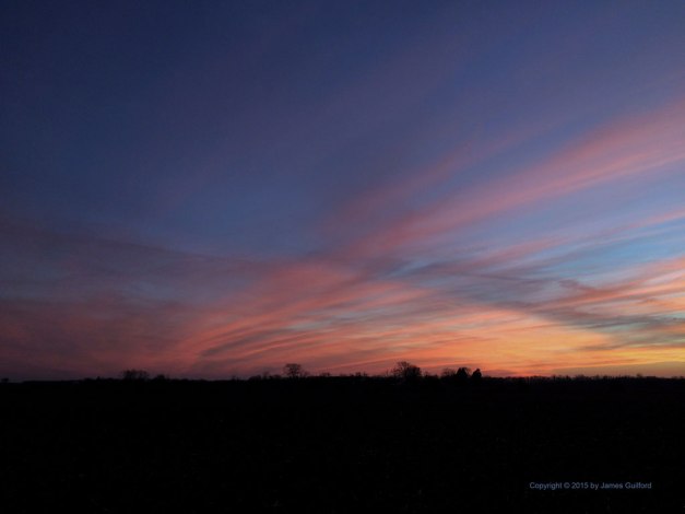 Photo: Christmas Sunset 2015: Napoleon, Ohio. Photo by James Guilford.