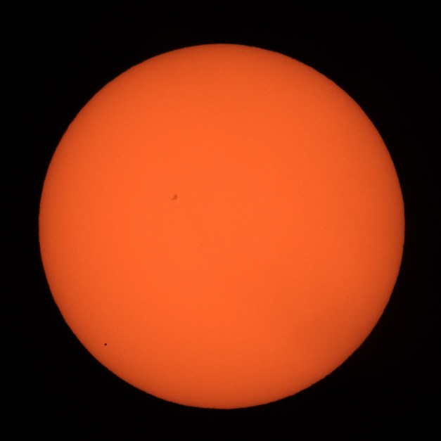 Photo: 2016 Transit of Mercury. Photo by James Guilford.