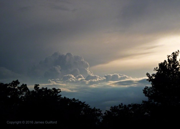 Sunset Towers - A storm builds in the light of the late-day sun. Photo by James Guilford.