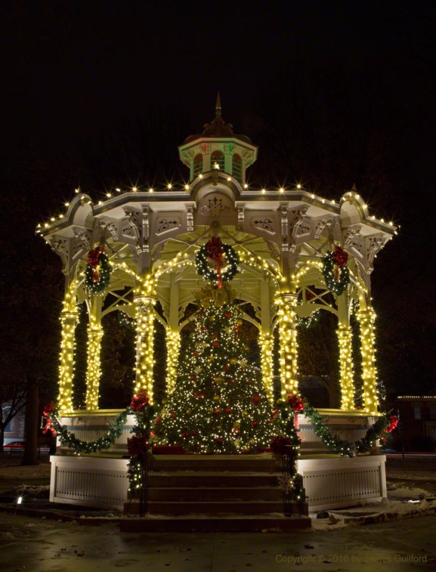 Photo: Gazebo, Medina, Ohio, December 2016. Photo by James Guilford.