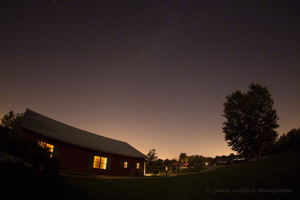 Photo: Light pollution from the city of Medina. Photo by James Guilford.