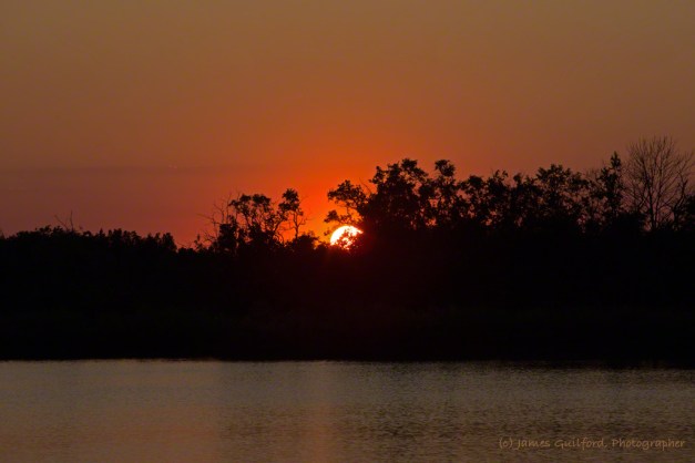 Photo: Orange ball sunset. Photo by James Guilford.