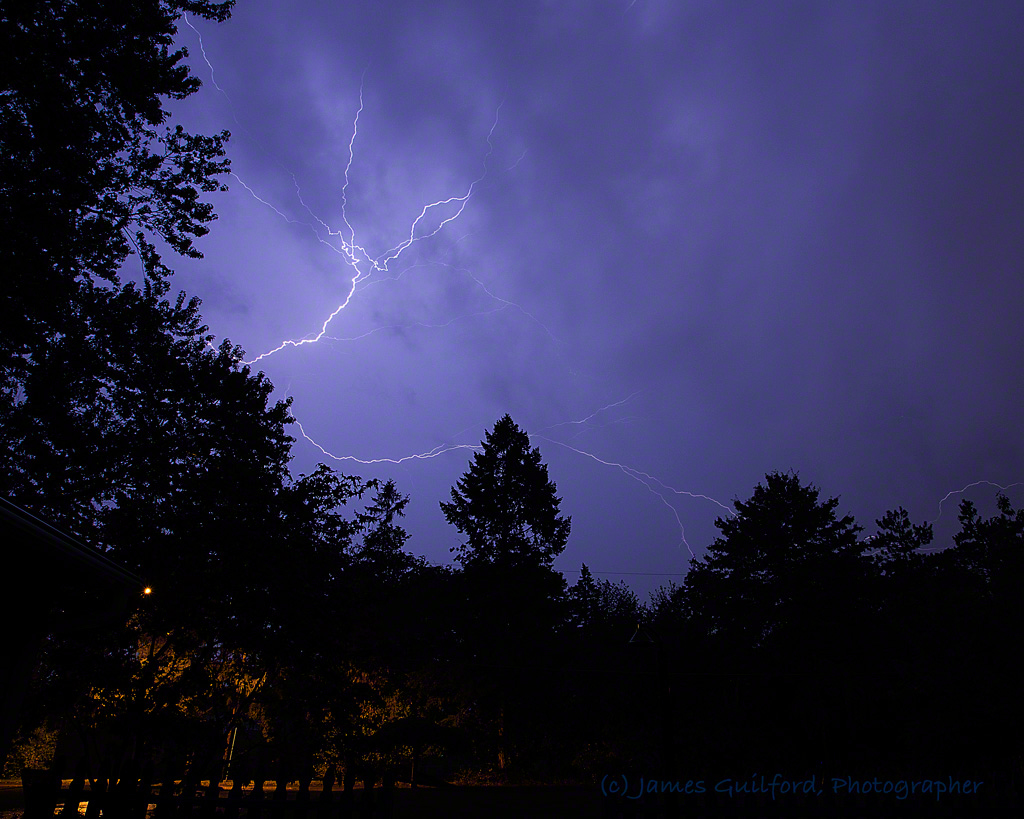 Photo: Lightning over Medina County, Ohio, September 4, 2017. Photo by James Guilford.