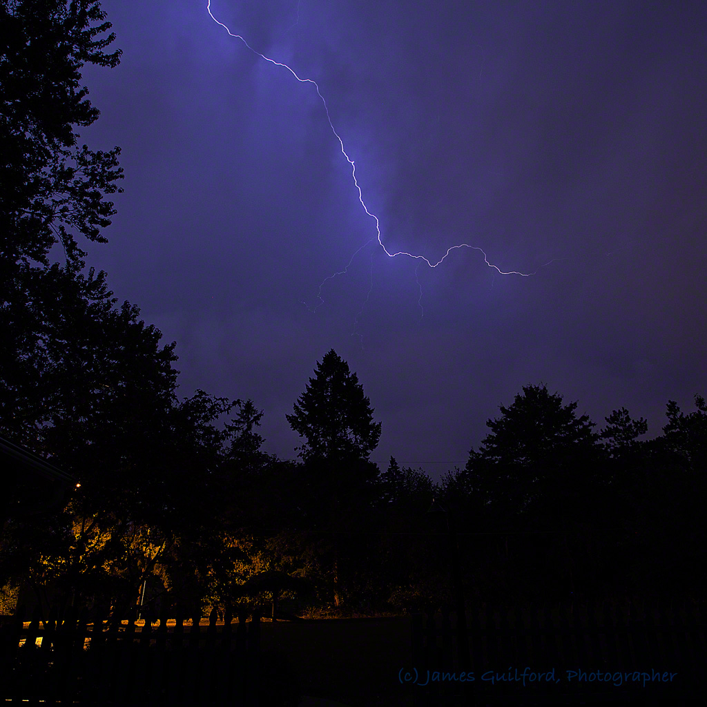 Photo: Clouds, Rain, Lightning over Medina County, Ohio, September 4, 2017. Photo by James Guilford