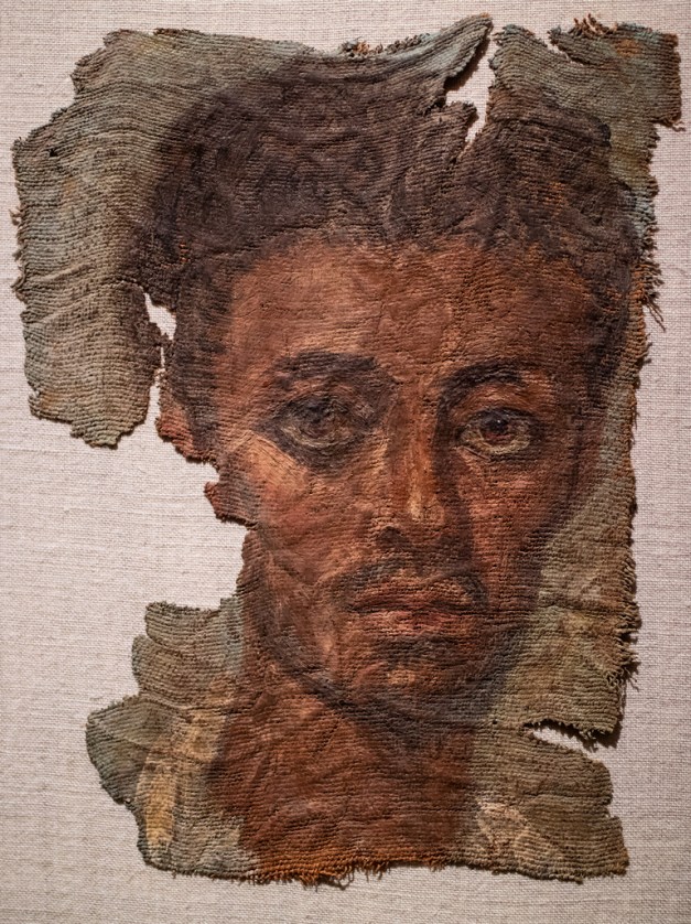 Photo: "Funerary Portrait of a Man", about AD 138 - 192, Egypt, Roman Empire, Antonine, Cleveland Museum of Art