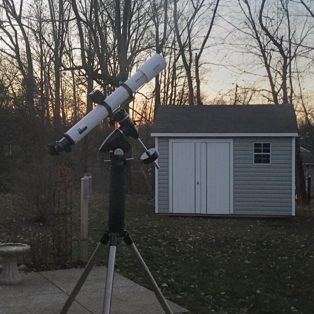 Telescope on Ancient Orion Mount with Simple Motor Drive