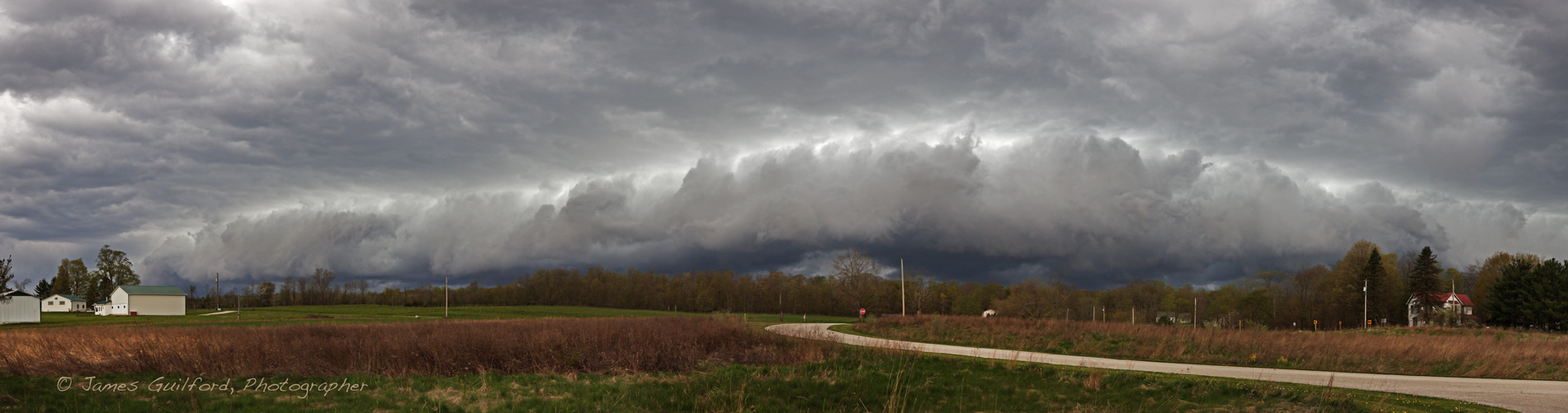 May 10 shelf cloud. Photo by James Guilford