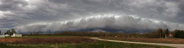 May 10 shelf cloud. Photo by James Guilford